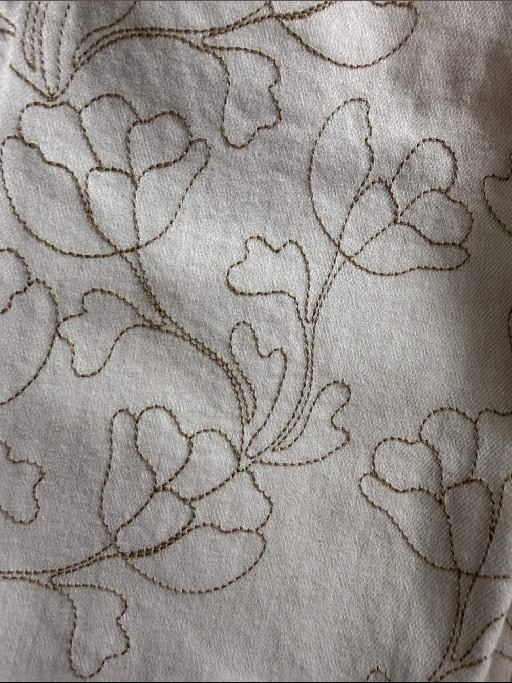 NWT Rachel Rachel Roy Satisfied White Floral Beige Embroidered Bootcut Jeans 4 - Picture 13 of 14